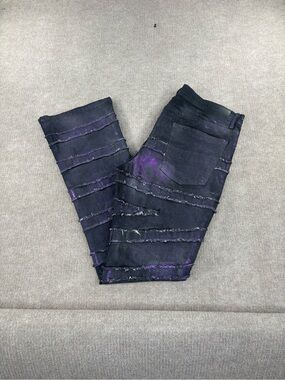 NWT Valabasas Jeans Mens 38x36 Stacked Lace Flare Stretch Distressed Street Wear